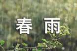關(guān)于春雨的觀察日記:一場春雨