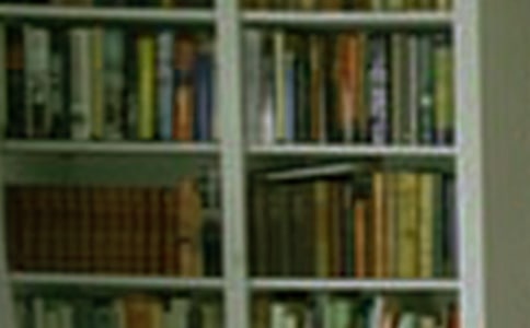 2017簡約米色書房書柜設(shè)計(jì)效果圖