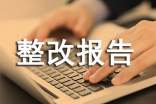 企業(yè)自查自糾整改報告